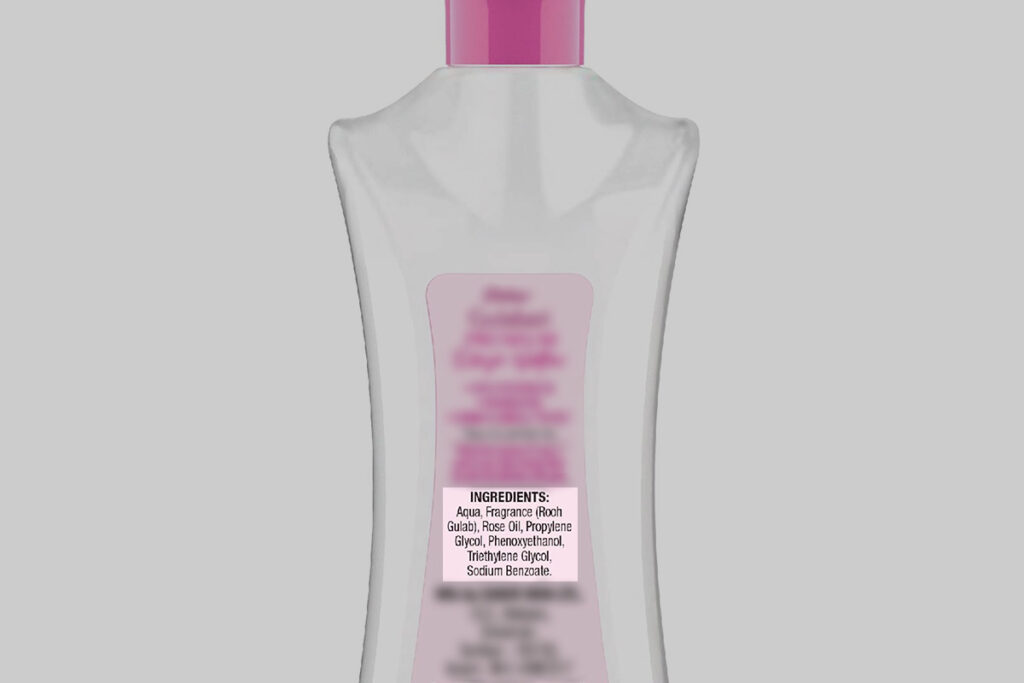 Don't be tricked! If it says "rose-scented" or "rose extract," it's likely diluted and filled with artificial ingredients.